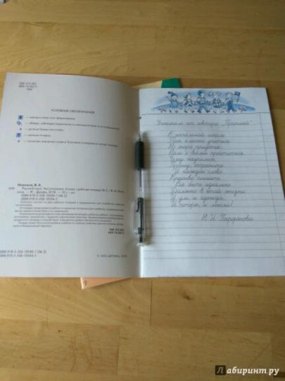 Русский язык. 4 класс. Чистописание. Рабочая тетрадь №2 (Прописи).
