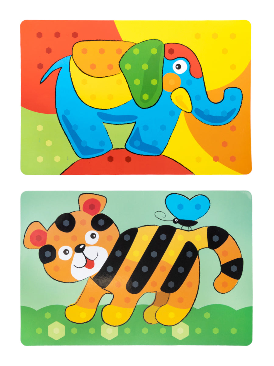 Мозаика для самых маленьких Baby Toys "Трактор" d2,5/7 цв (107 эл)