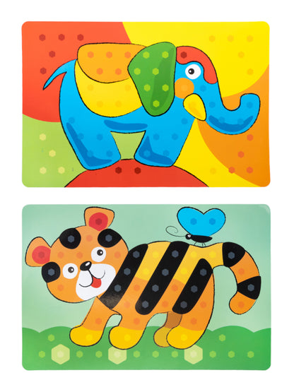 Мозаика для самых маленьких Baby Toys "Трактор" d2,5/7 цв (107 эл)