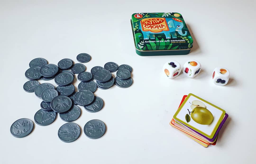 ИГРА НАСТОЛЬНАЯ "КУПИ СЛОНА" (ЖЕСТЯНАЯ КОРОБОЧКА) в кор.42шт