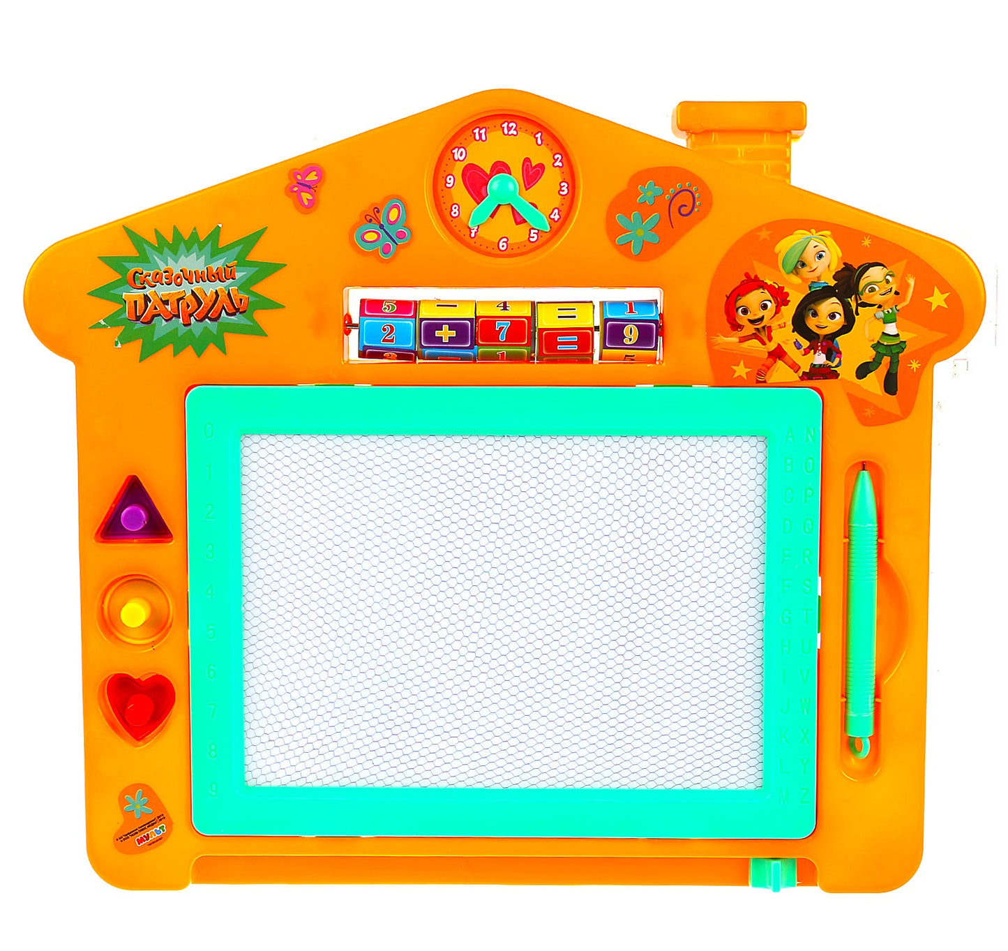 Доска д/рисования Сказочный патруль магнитная, 3 штампа, 32*27см в пак. "Играем вместе" в кор.2*36шт