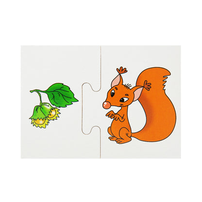 Игра обучающая. Половинки "Хочу кушать!"