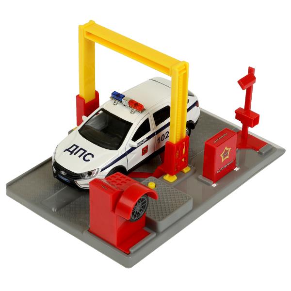 Игрушка пластик свет-звук автосервис 21 см,vestacross-12pol-wh , красн, кор. Технопарк в кор.2*30шт