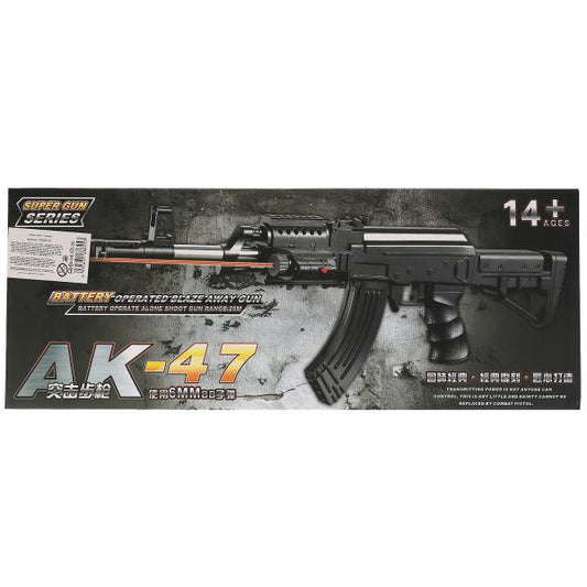 Автомат (п) с лазер. прицелом, со съемным прикладом, с фонарем 0807E в кор. в кор.36шт