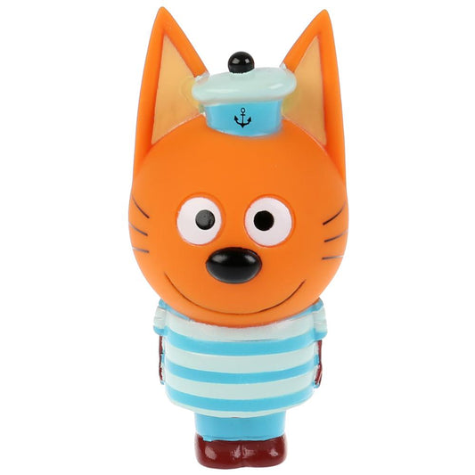 ИГРУШКА ПЛАСТИЗОЛЬ ДЛЯ ВАННЫ "КАПИТОШКА" Три Кота. Коржик в сетке (русс. уп.) в кор.100шт