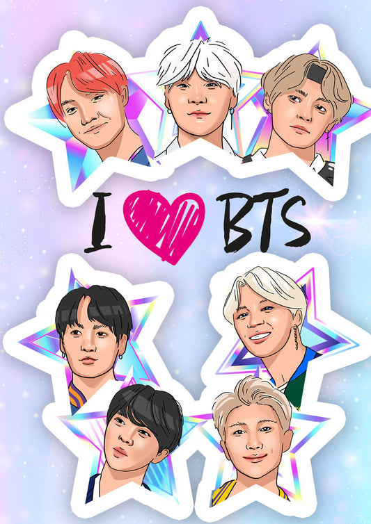 Обложка для паспорта. I love BTS