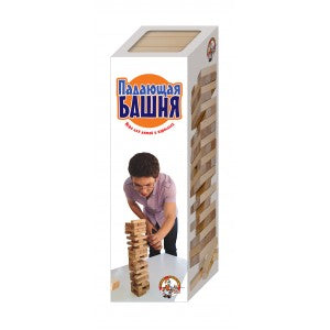 ИГРА ДЛЯ ДЕТЕЙ И ВЗРОСЛЫХ "ПАДАЮЩАЯ БАШНЯ" в кор.15шт