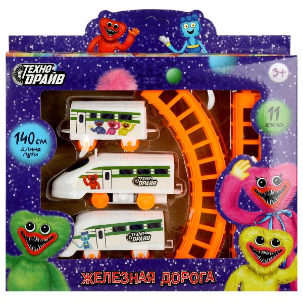 Железная дорога мультяшная дл.пути 140, кор.24*20*3,5см ТЕХНОДРАЙВ в кор.2*72шт