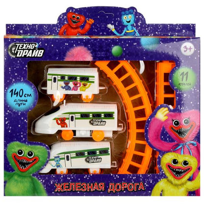 Железная дорога мультяшная дл.пути 140, кор.24*20*3,5см ТЕХНОДРАЙВ в кор.2*72шт