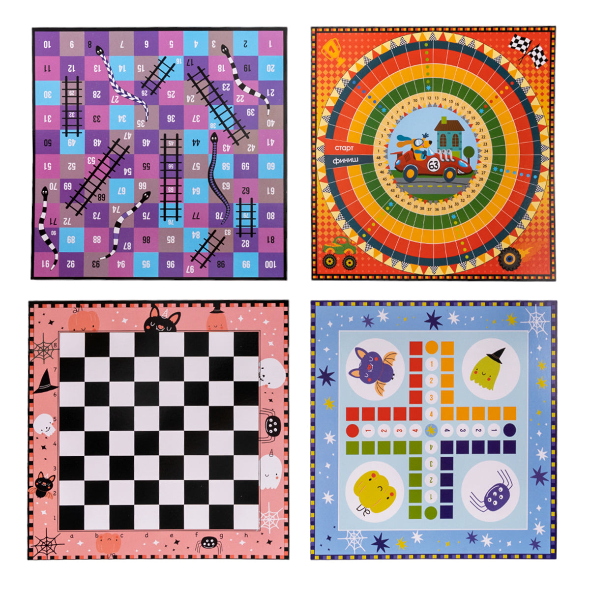 Игры настольные в коробке "50 игр для всей семьи", размер коробки 23*20*3,5 см