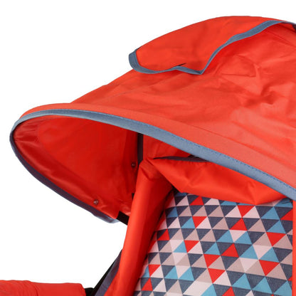 КОЛЯСКА-ТРОСТЬ "BIMBO" КОЛЕСА 8*5,5", ГЛУБОКОЕ КАНАПЕ, ЧЕХОЛ, 3 ТОЧ. РЕМЕНЬ, ЦВЕТ КРАСНЫЙ в кор.4шт