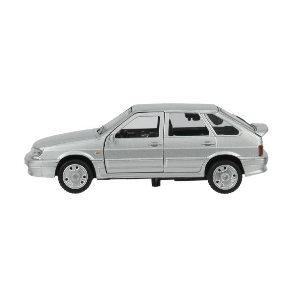 Machine en métal LADA-2114 "SAMARA" 12 cm, double, bagage, инерц, серебрист, кор. Parc technologique dans le cor.2*36шт