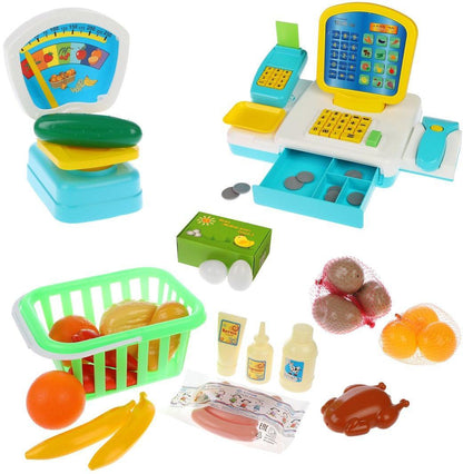 ИГРОВОЙ НАБОР "ПРОДУКТОВЫЙ МАГАЗИН" (27 ПР.) в кор.4шт