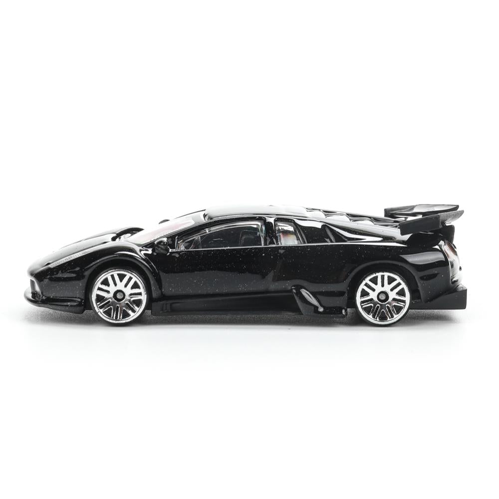 Machine en métal lamborghini murcielago r-gt, taille 7 cm, technologie noire, couleur 144 pouces