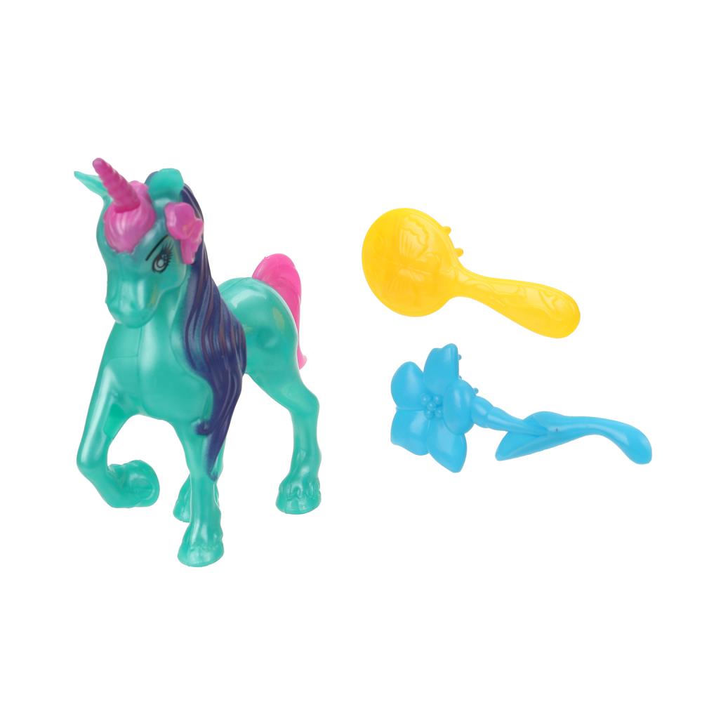 Единорог 10см, plastique, accessoires 2шт Тутти в кор.2*180шт