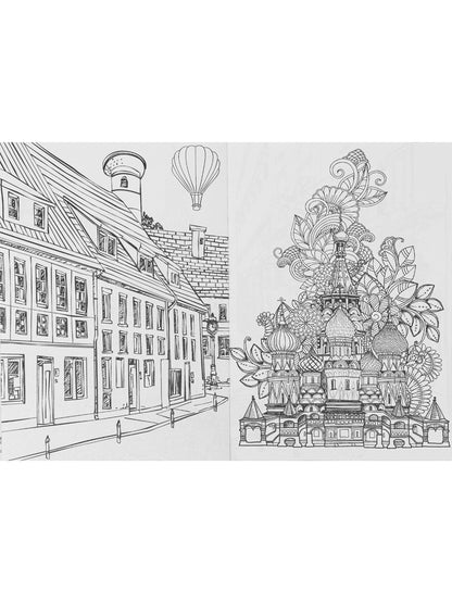 Раскраска-antistressress.А5, 56л., ПУТЕШЕСТВИЕ, КБС, мягк.обл.