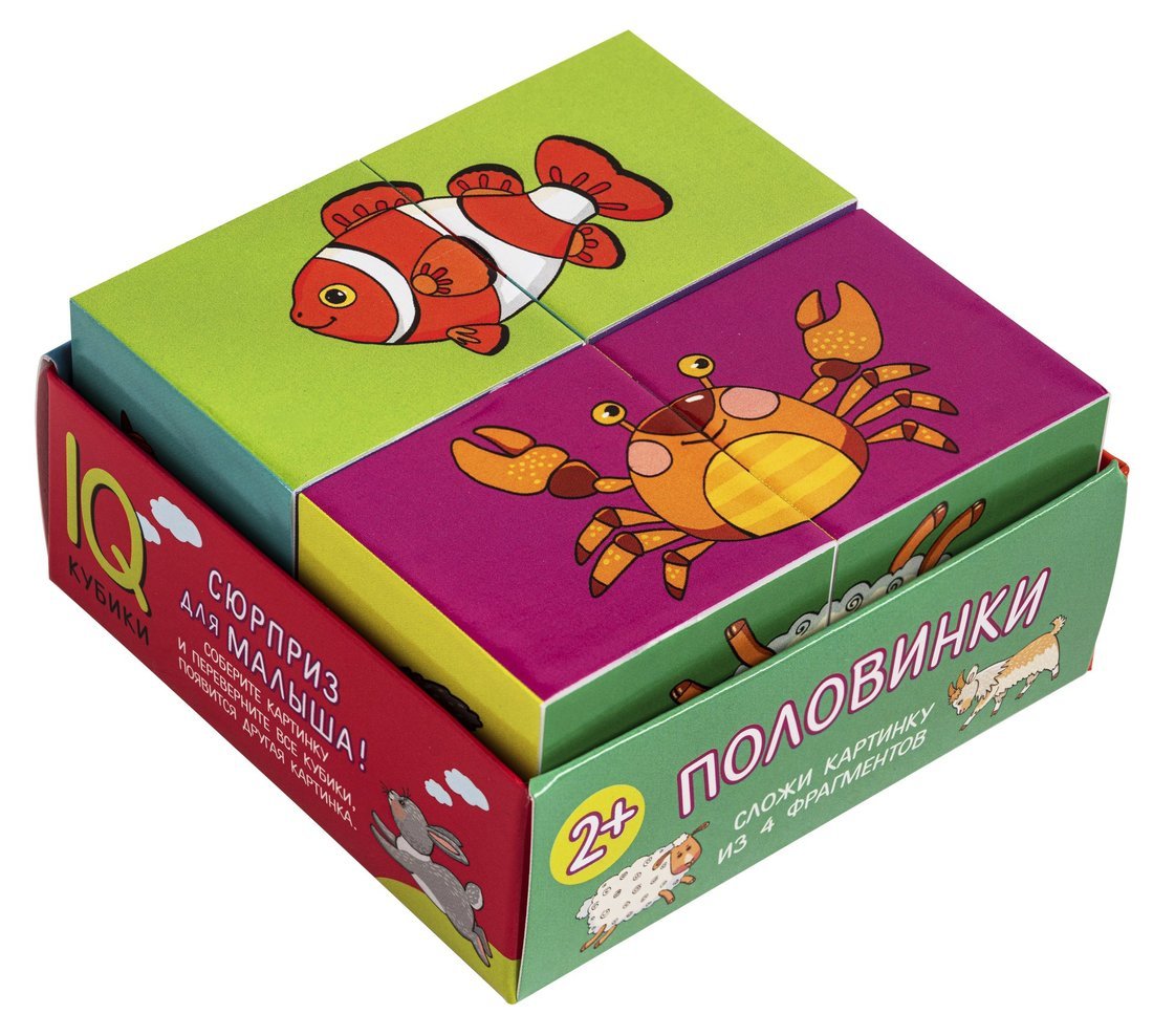Умные кубики в поддончике. 4 pièces. Polonais