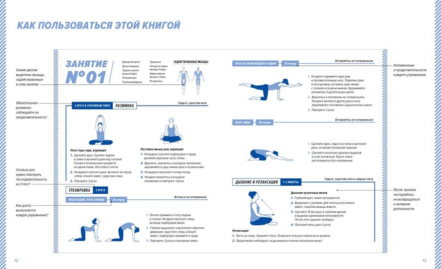 Йога для хорошего сна. 7 минут в день. Антистресс, расслабление, релаксация. Пошаговая программа обретения хорошей физической формы за 30 дней