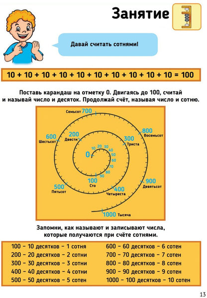 Ментальная арифметика 2: учим математику при помощи абакуса. Сложение и вычитание до 1000