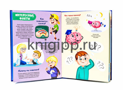ИНТЕРЕСНЫЕ ФАКТЫ О ТЕЛЕ ЧЕЛОВЕКА мат.ламин.обл, выб.лак, мелов. boum. 215х290