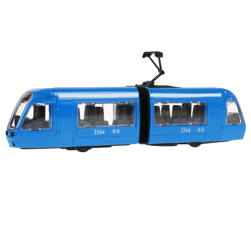 Machine de tramway en métal nouvelle avec garmoschkoy, 19 cm, inerte., ouverte. двери в кор. Parc technologique en cor.2*24шт