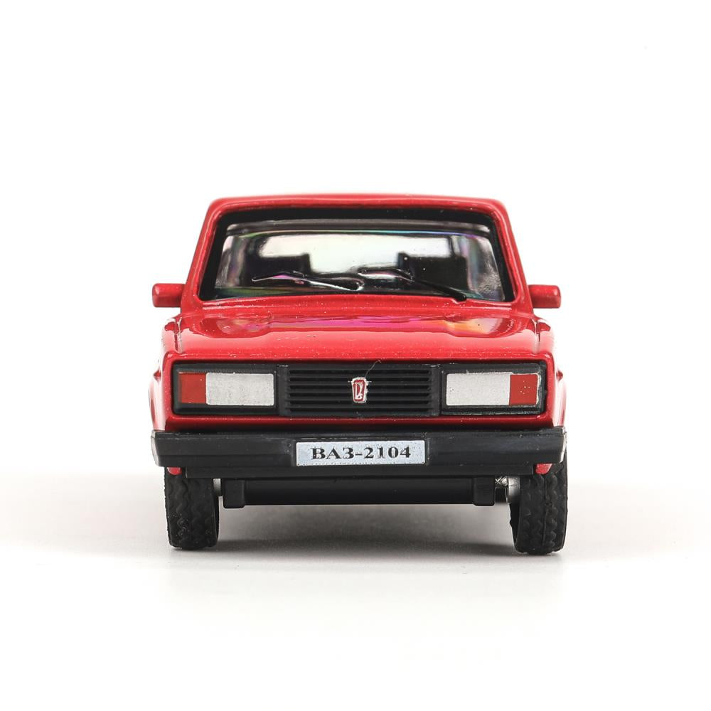 Машина металл LADA lada 2104 длина 10,5 см, инерц, красный, кор. Технопарк в кор.2*36шт