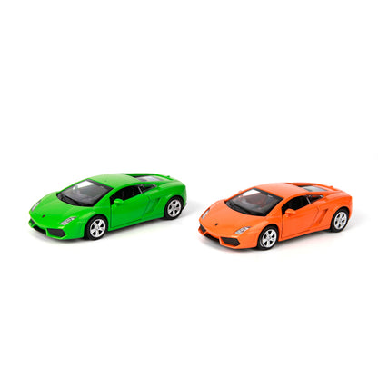 Machine en métal lamborghini gallardo lp560-4, 11,4 cm, dv., in., orange, cor. Parc technologique dans le cor.2*48шт