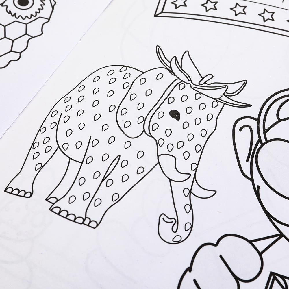 Удивительный гость. Бомбическая раскраска. 214х290 мм. Скрепка. 16 стр. Умка в кор.50шт