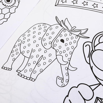 Удивительный гость. Бомбическая раскраска. 214х290 мм. Скрепка. 16 стр. Умка в кор.50шт