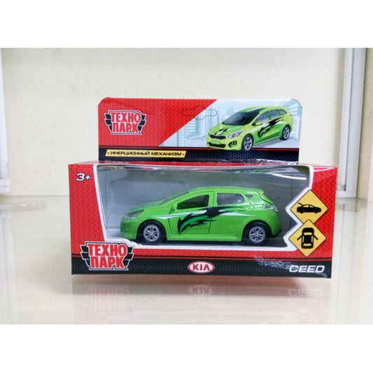 МАШИНА "ТЕХНОПАРК" МЕТАЛЛ. ИНЕРЦ. KIA CEED СПОРТ 12СМ, ОТКРЫВ. ДВЕРИ И БАГАЖНИК В КОР. dans le cor.2*36шт