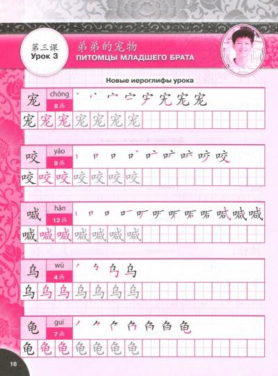 Сизова. Китайский язык 8кл. Второй иностранный язык. Прописи к Пр. 1 и 2 ФПУ 22-27