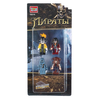 Фигурки для конструктора пираты- 4шт Город мастеров в кор.2*192шт