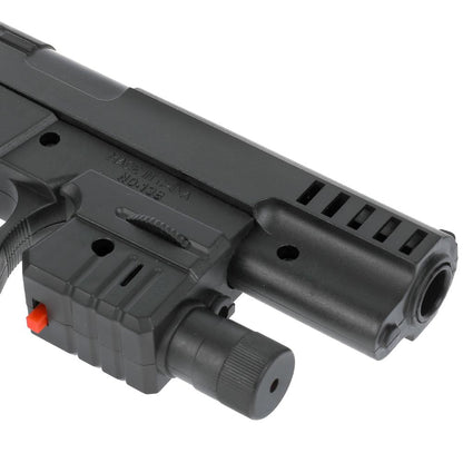 Pistolet (п) avec laser. прицелом, с пульками 138 в пак. dans le cor.2*120шт