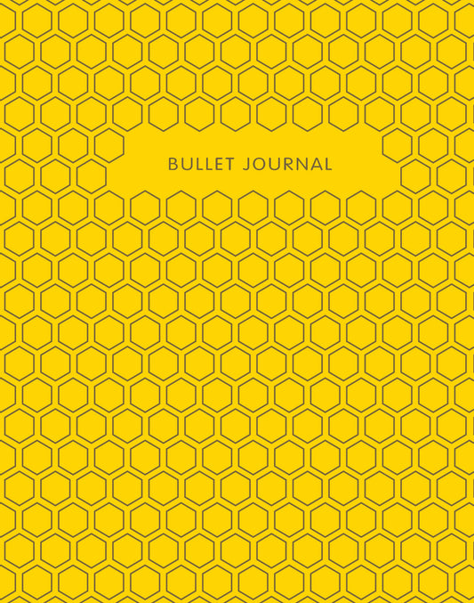 Bullet Journal (Медовый) 162x210мм, твердая обложка, пружина, блокнот в точку, 120 стр.