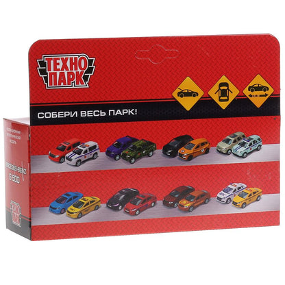 ТМ Технопарк. Машина металл "MERCEDES-BENZ G-CLASS СПОРТ" 12см, открыв. двери, инерц. в кор.2*36шт