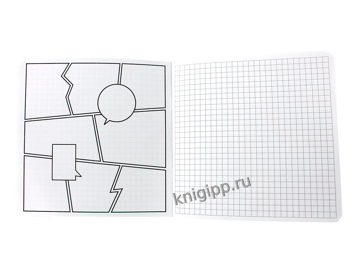 Mon Art. БЛОКНОТ в клетку Аниме. Оранжевый