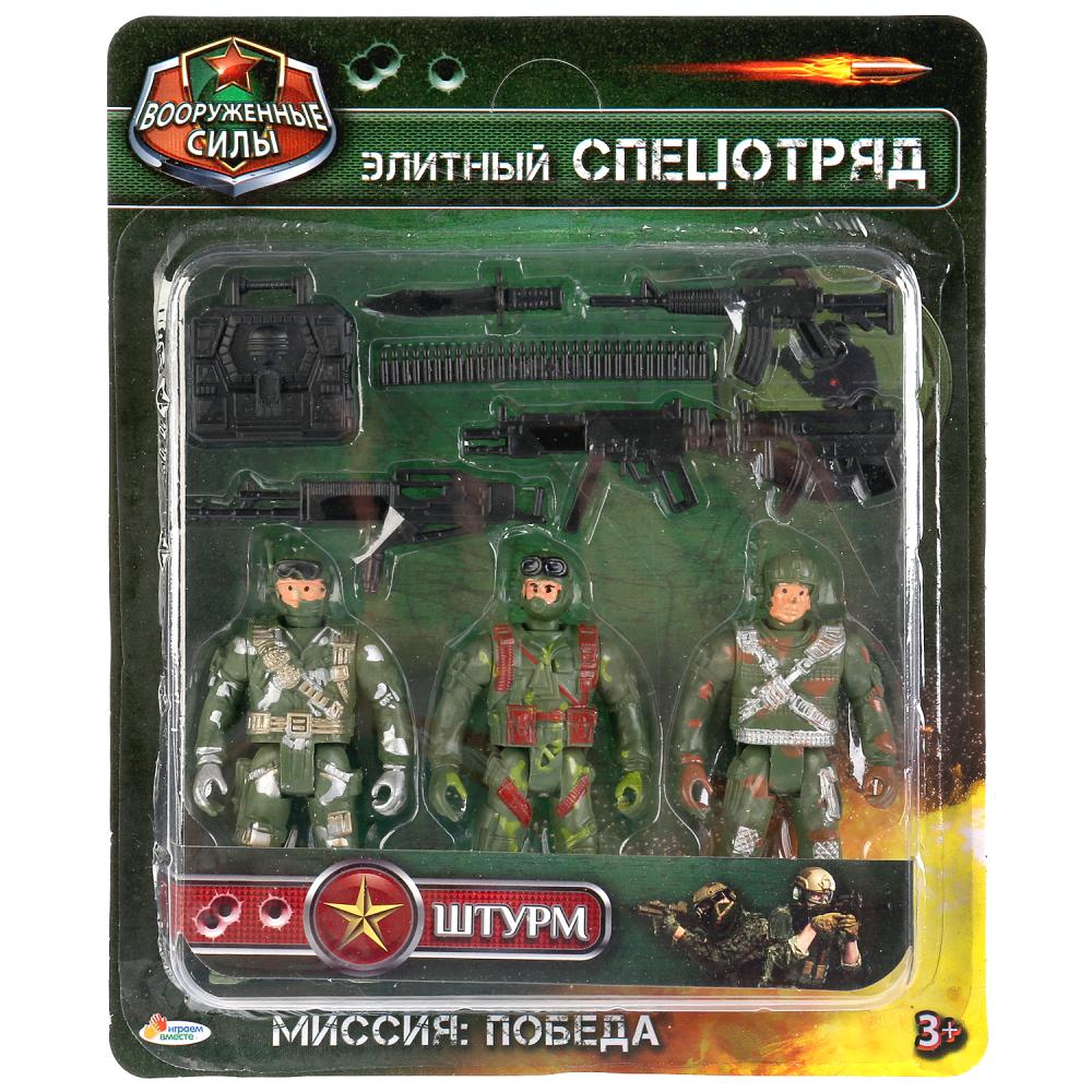 НАБОР СОЛДАТИКОВ "ИГРАЕМ ВМЕСТЕ" С АКСЕСС. НА БЛИСТЕРЕ (РУСС. УП.) 25*20*2СМ в кор.2*96шт