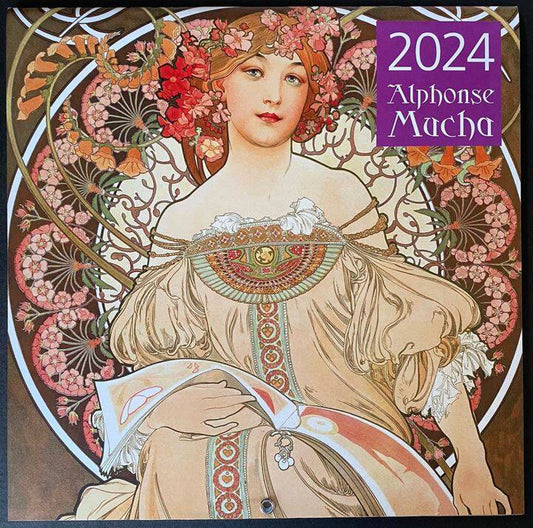 Alfons Mucha. Calendrier pour l'année 2024 (300x300 mm)