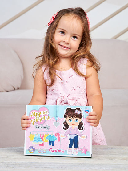 ИГРА МАГНИТНАЯ "ОДЕВАШКИ. ВЕРОНИКА". СЕРИЯ МАГНИТНЫЕ ИСТОРИИ в кор.14шт