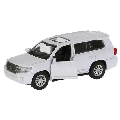 CRUISER-WT262770 Машина металл TOYOTA LAND CRUISER длина 12,5 см, двери, инерц, белый, кор. Технопар