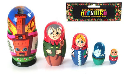 Матрешка "Гуси-лебеди" 5 перс. арт.Р-45/741 (РНИ) /32