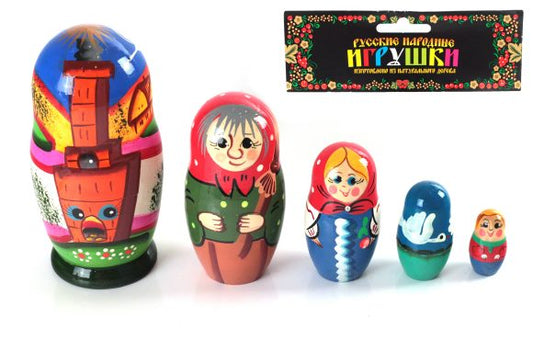 Матрешка "Гуси-лебеди" 5 перс. арт.Р-45/741 (РНИ) /32