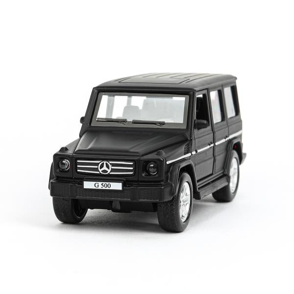Machine en métal MERCEDES-BENZ CLASSE G МАТОВЫЙ 12 см, двер, багаж, черный, кор. Parc technologique dans le cor.2*36шт