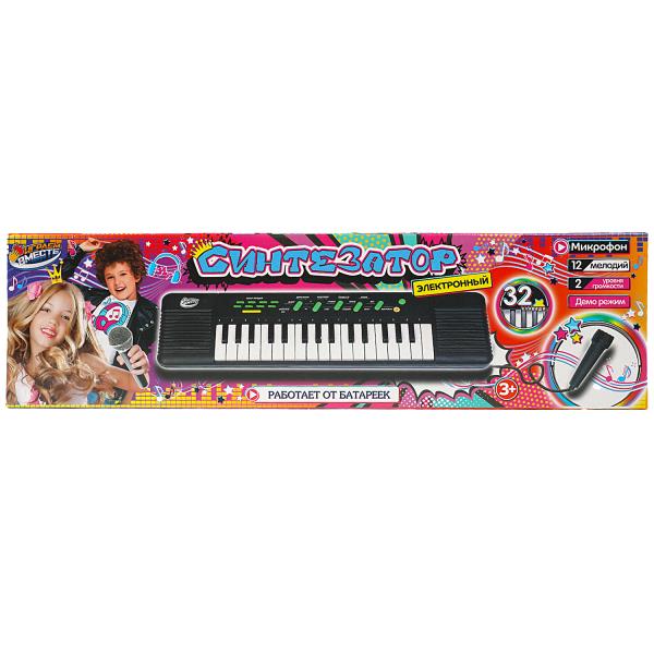 Piano "synthétiseur électrique", 32 touches, microfone, cor.47,5*14,4*5,6 cm, ИГРАЕМ ВМЕСТЕ в cor.2*36шт