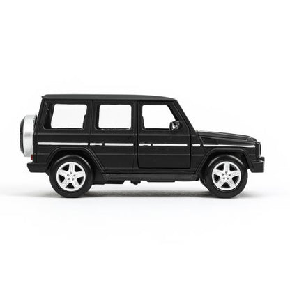Machine en métal MERCEDES-BENZ CLASSE G МАТОВЫЙ 12 см, двер, багаж, черный, кор. Parc technologique dans le cor.2*36шт