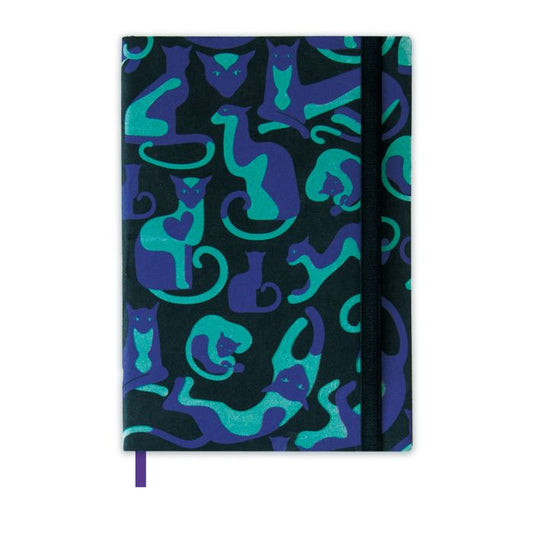 Записная книжка 96л,А5,ЗАМША ЧЁРНАЯ,47491