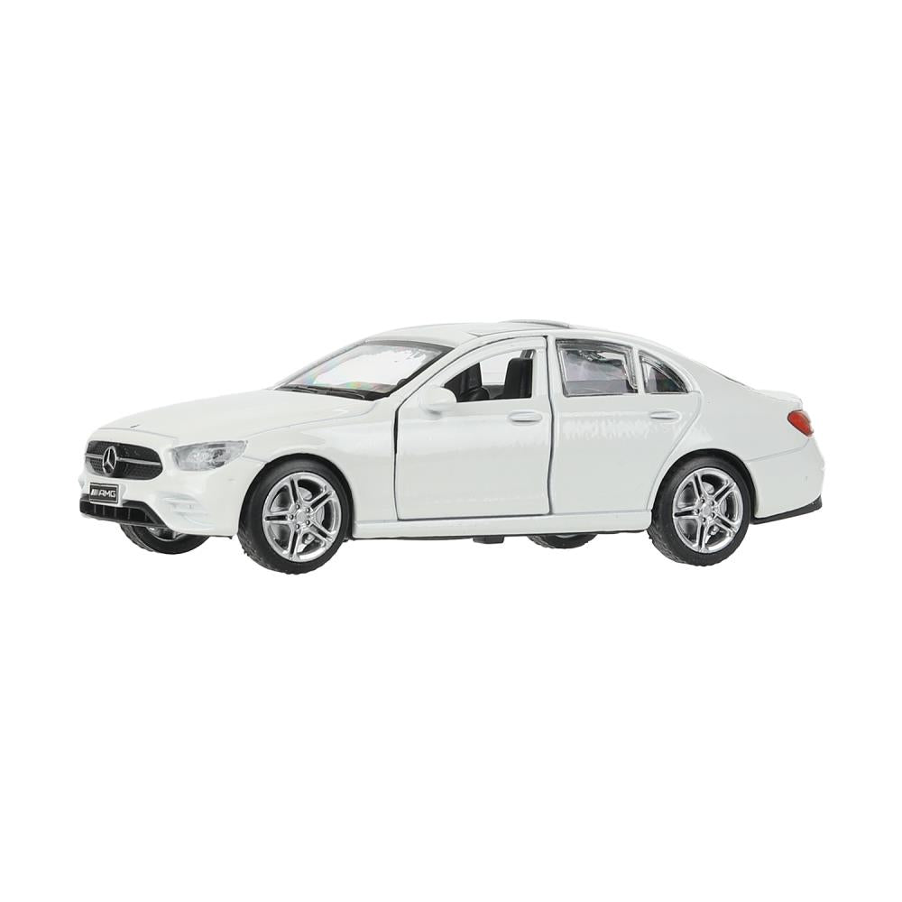 Машина металл MERCEDES-BENZ classe e amg 12см, дв,баг,ин,белый, кор. Parc technologique dans le cor.2*36шт