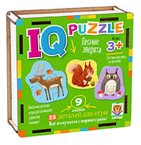 IQ Пазл деревянный.3+ Лесные зверята