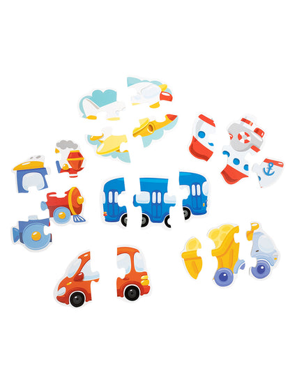 Пазлы-контуры мягкие "Транспорт" (мягкие) 6 шт Baby Toys