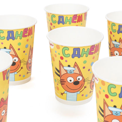 Boîtes à provisions ТРИ КОТА, 6 pièces, trois pièces CHУДО ПРАЗДНИК в кор.96наб